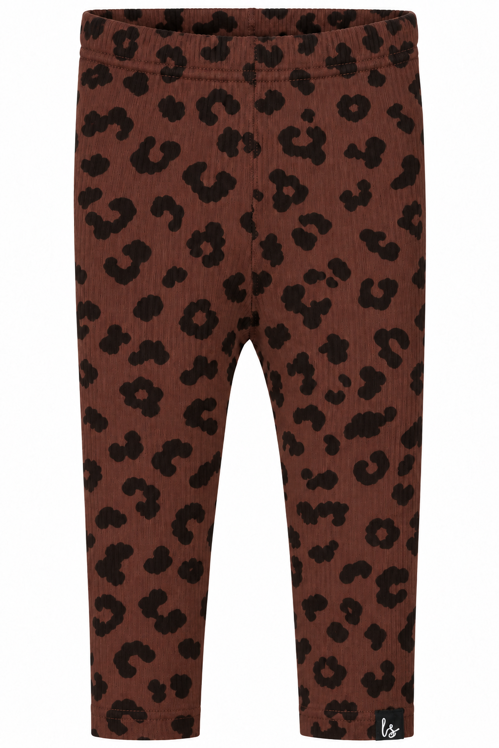 Legging luipaard rib bordeaux PRE-ORDER