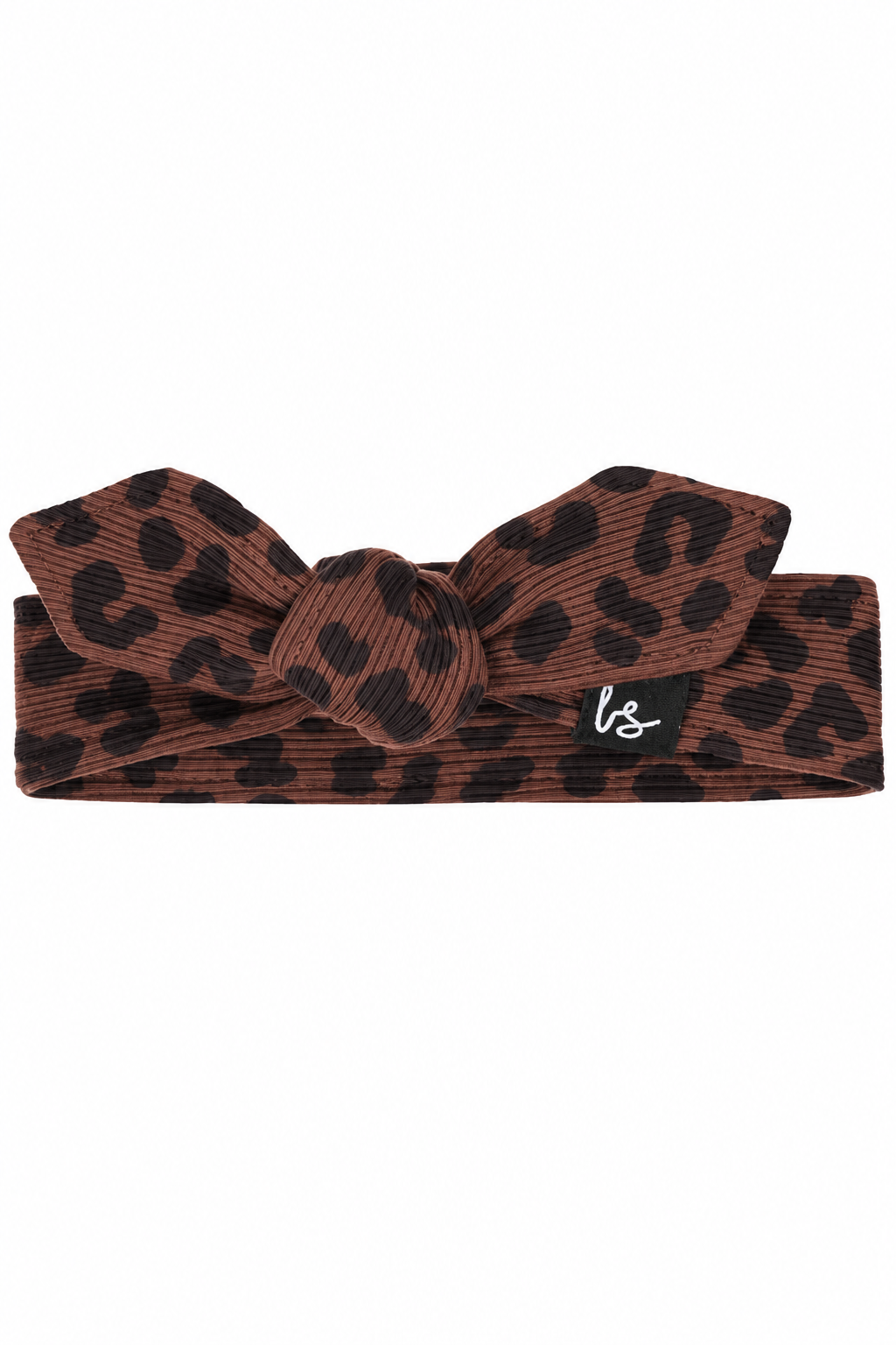 Haarbandje luipaard rib bordeaux PRE-ORDER