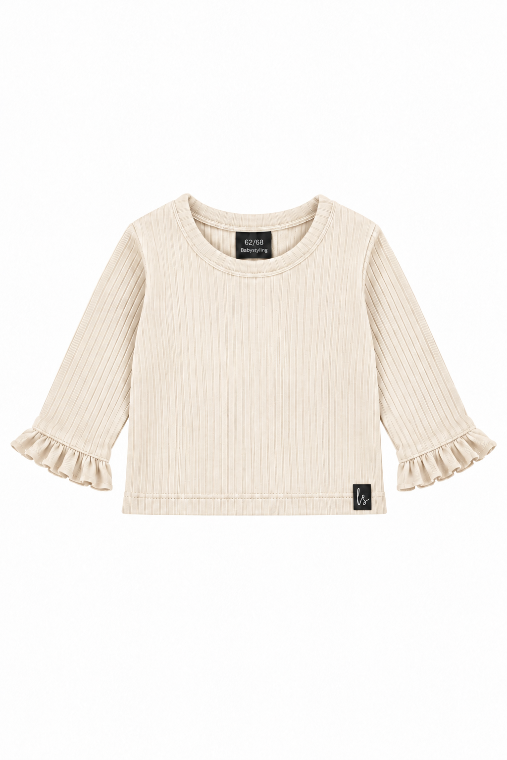 Butterfly top groovy rib nude