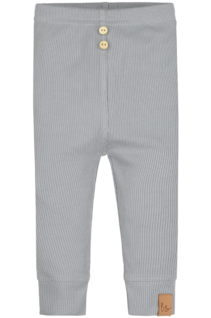 Gerippte Knopfleiste, Hose (graublau)