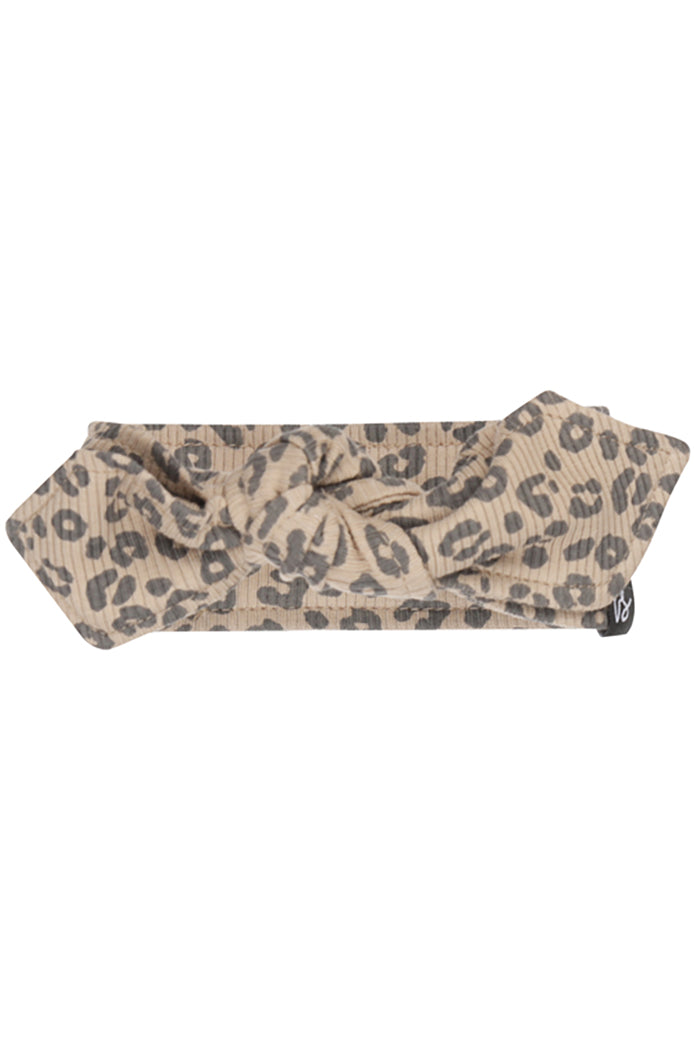 Haarband mit Leopardenmuster, dunkelbeige