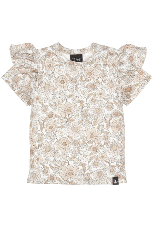 Ruffle t-shirt vintage garden