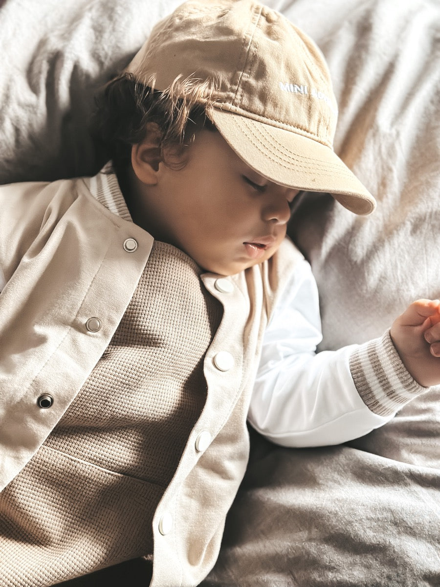 Baseball jacket sand