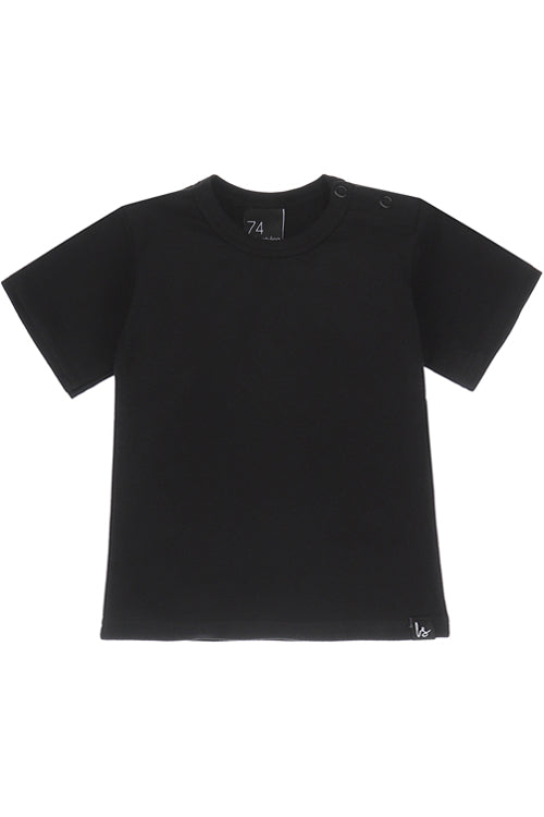 Schwarzes Basic-T-Shirt