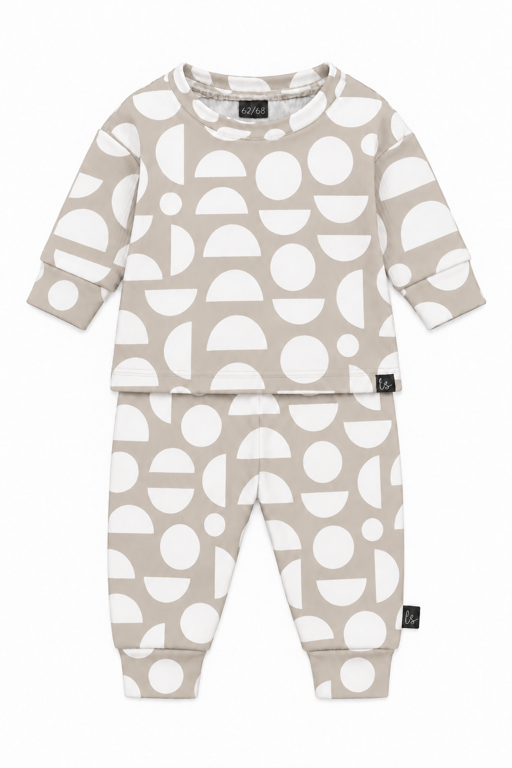 Jogger set moon party licht beige PRE-ORDER