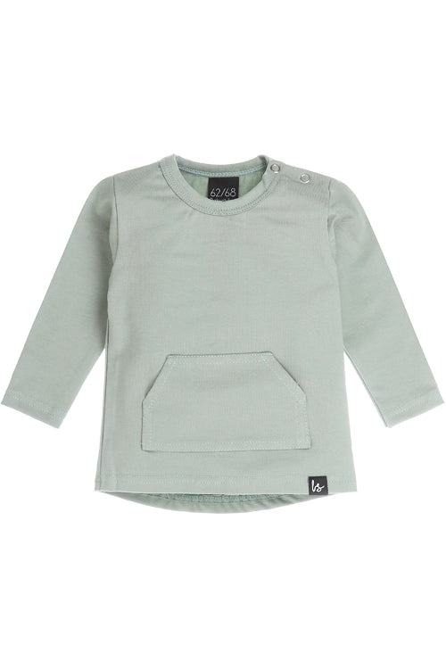 Pocket long-sleeve shirt moss green