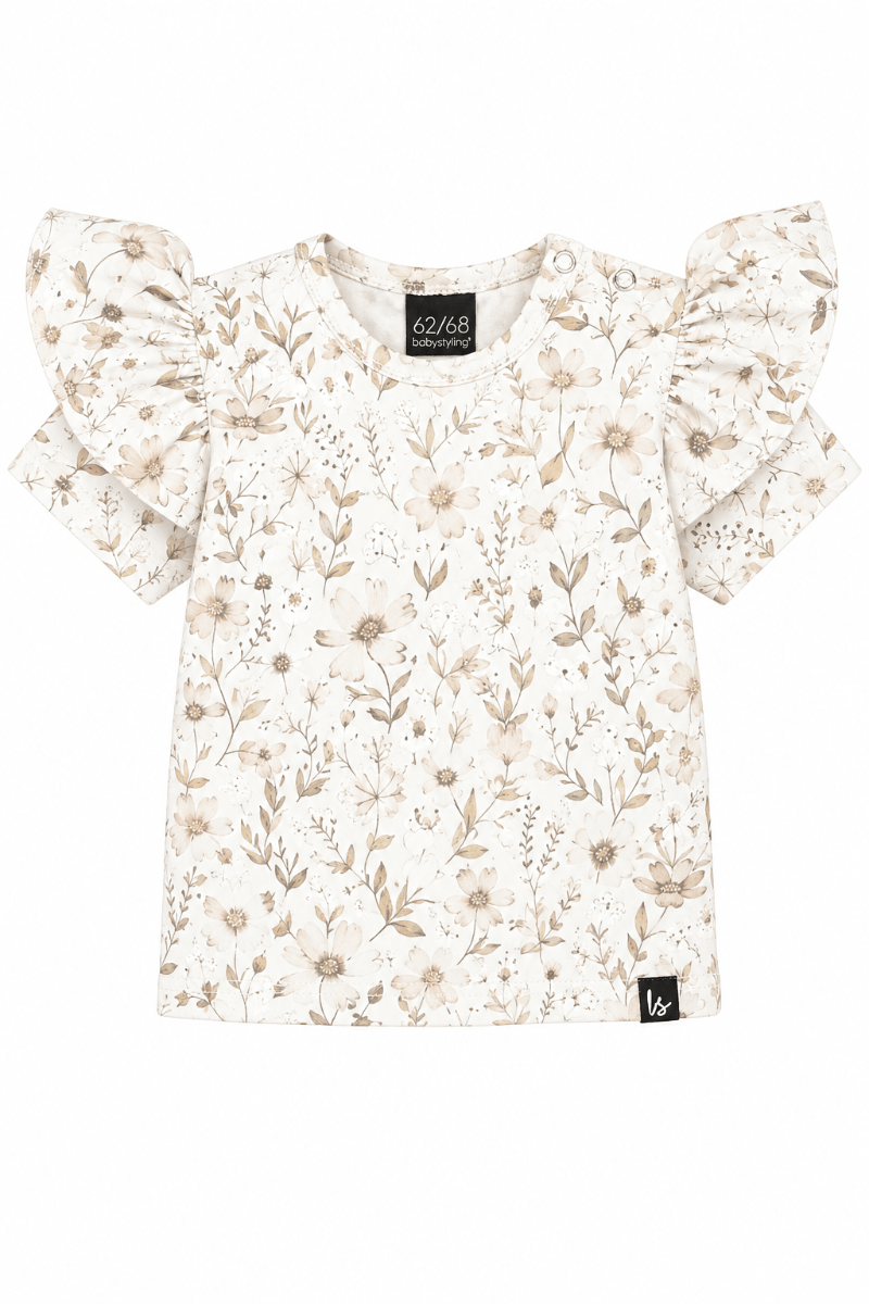 Ruffle t-shirt vintage bloom