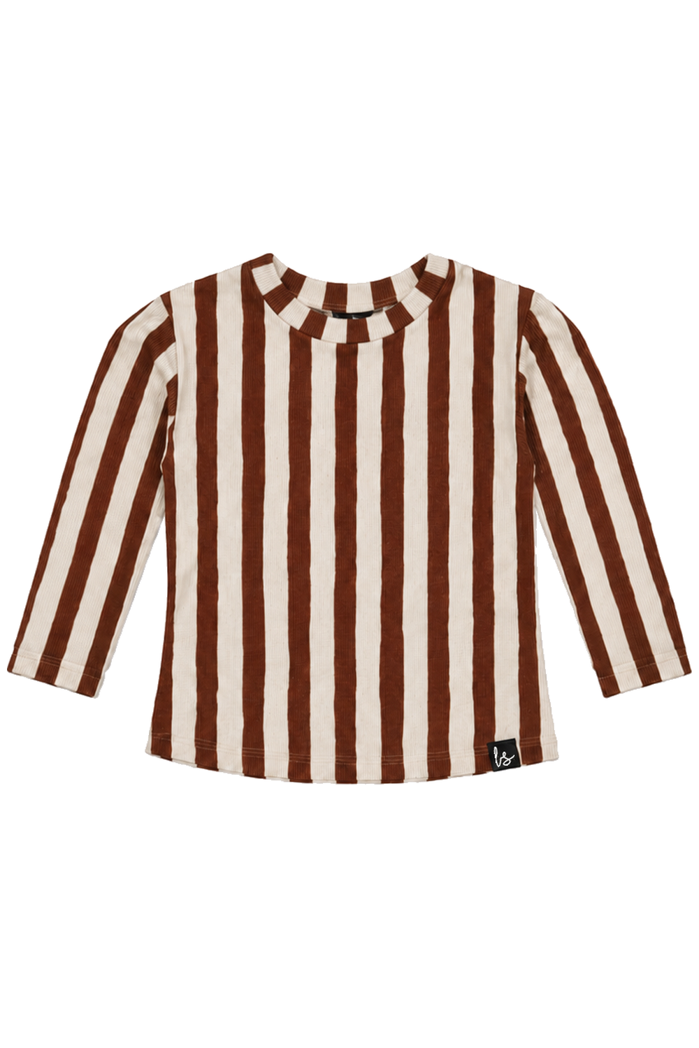 Rib jersey longsleeve rust stripes - PRE-ORDER