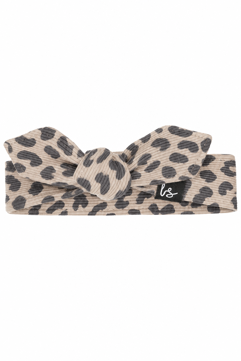 Haarbandje luipaard rib sand PRE-ORDER