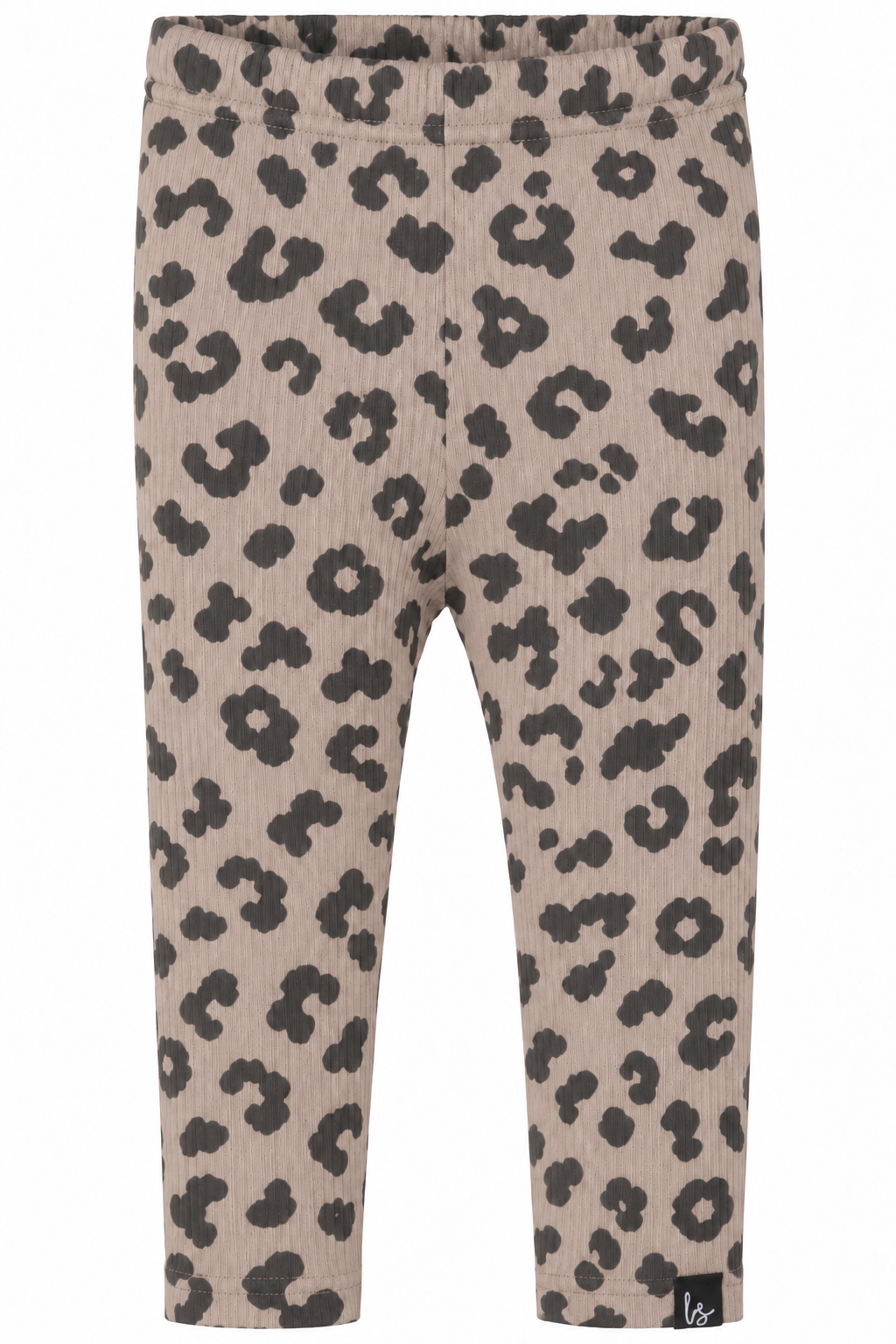 Legging luipaard rib beige PRE-ORDER