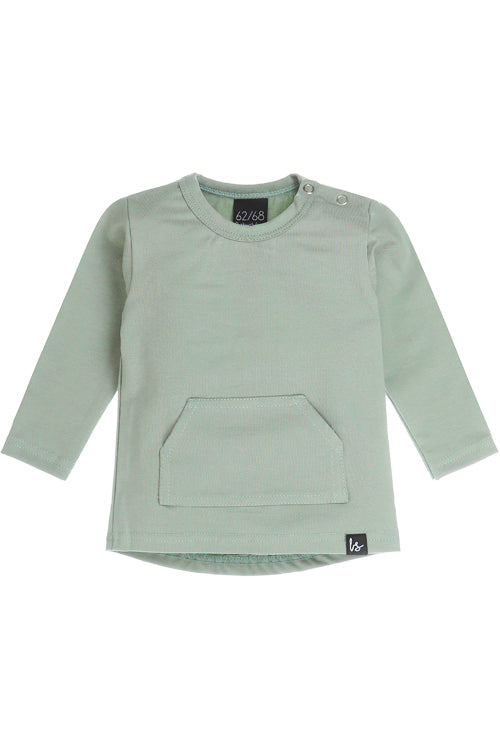 Pocket long-sleeve shirt moss green