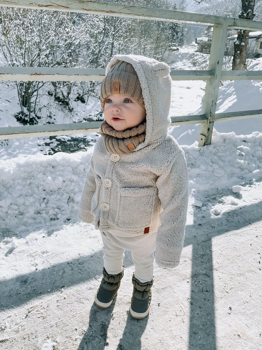 Teddy jacket sand