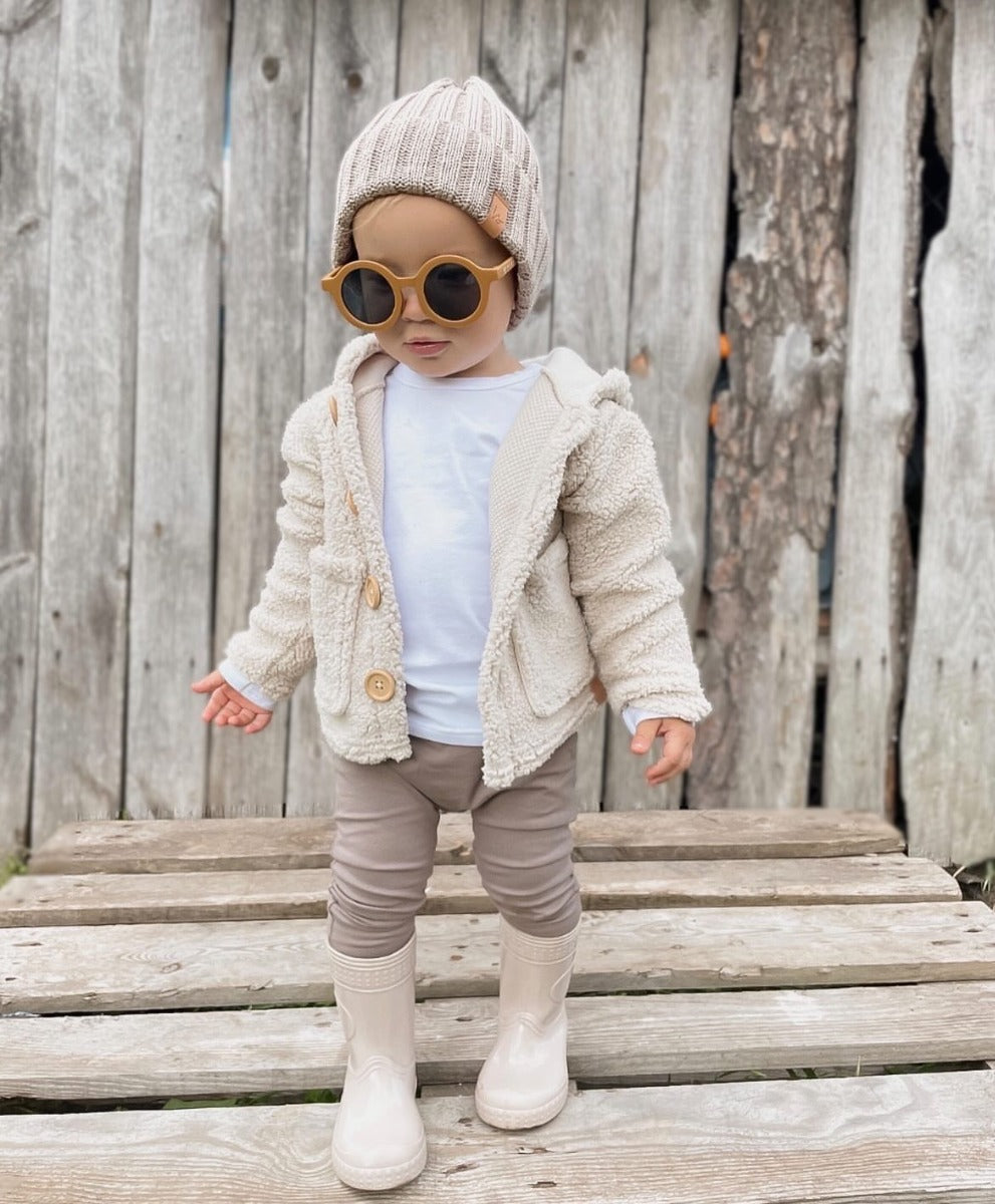 Teddy jacket sand
