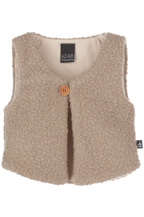 Boucle gilet (beige)