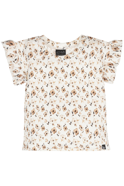 Butterfly t-shirt rib flowers