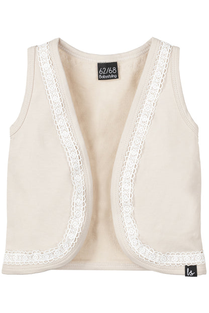 Gillet with details (sand)