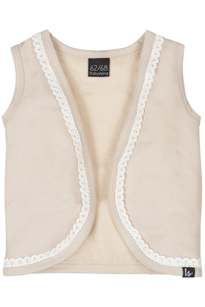 Gillet with details (sand)