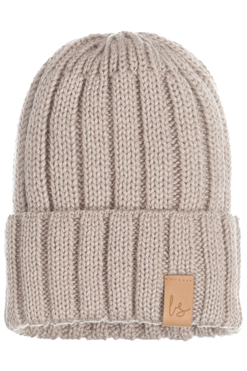 Knitted mutsje (light oak)