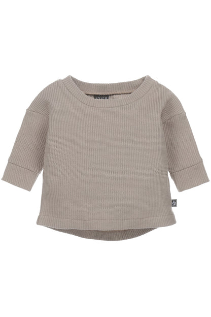 Subtly knitted sweater (loose fit) (light oak)