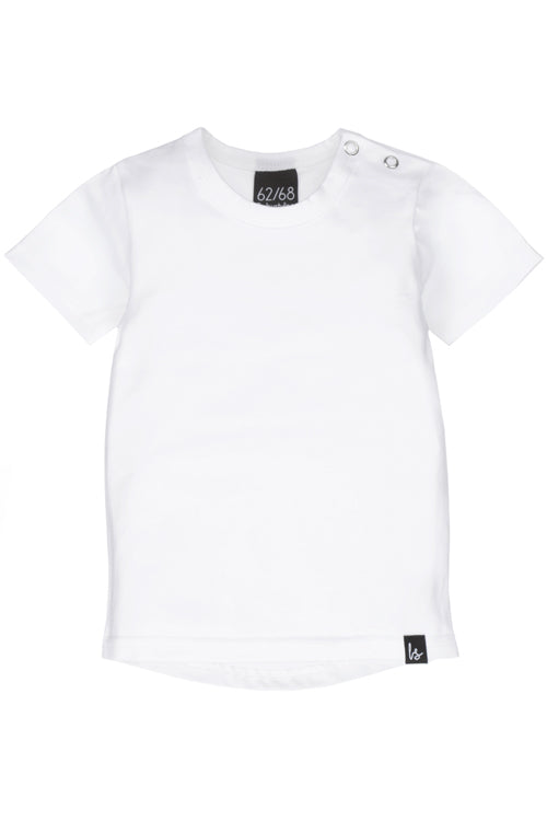 Weißes T-Shirt (abgerundeter Rücken)