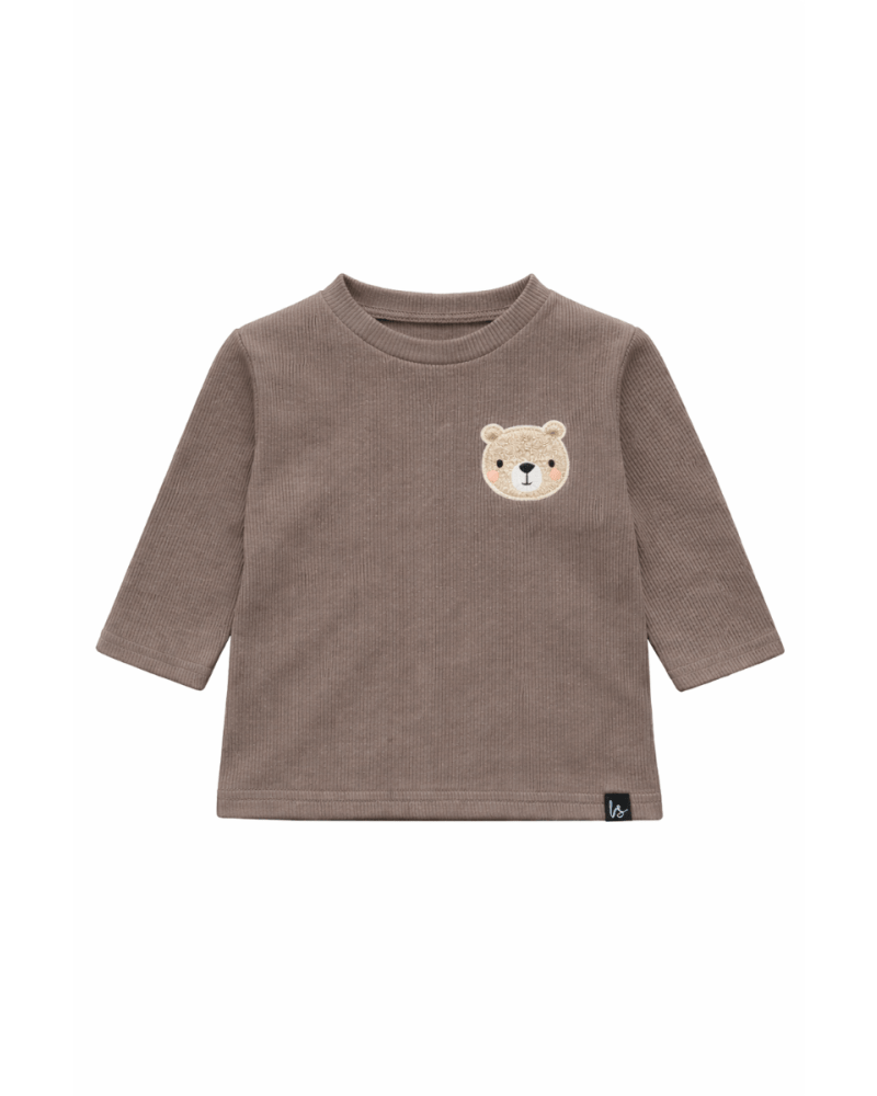 Langarmshirt Bär (Stickerei)