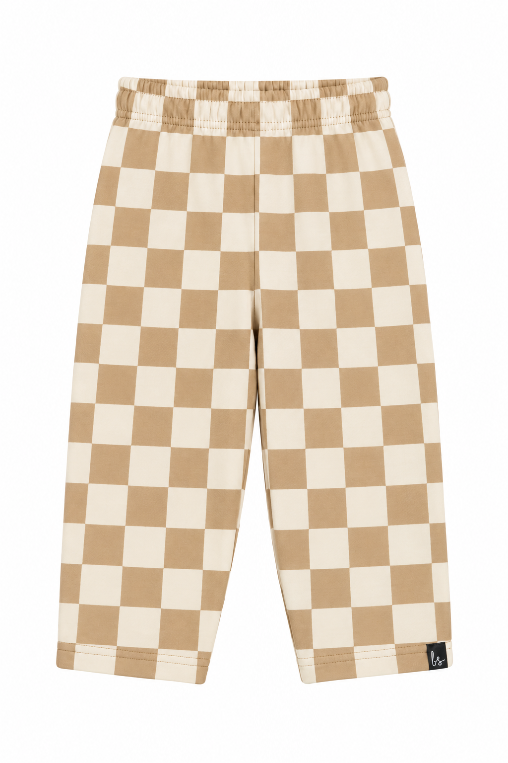 Wide legs bottom blocks beige PRE-ORDER