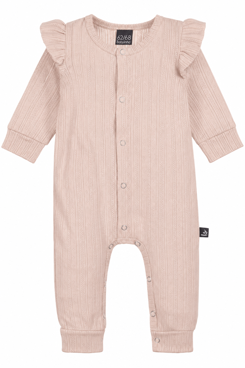 Ruffle boxpakje pointelle roze