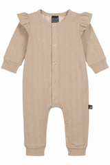 Ruffle boxpakje pointelle beige