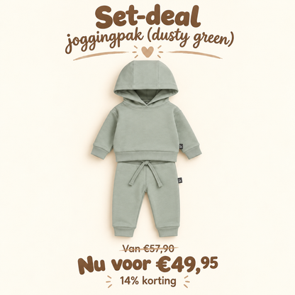 Set-deal joggingpak (dusty green)