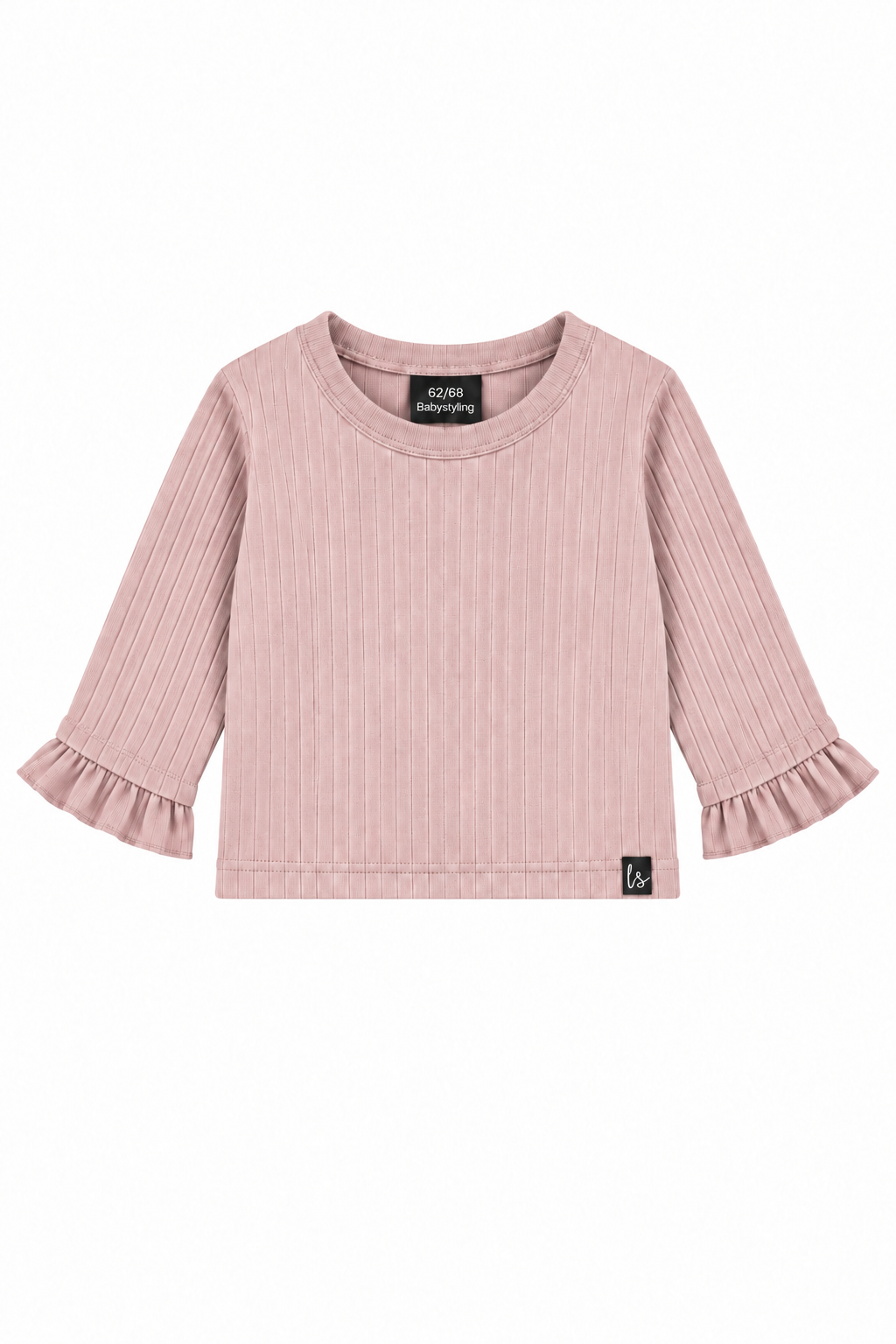 Butterfly top groovy rib bright pink