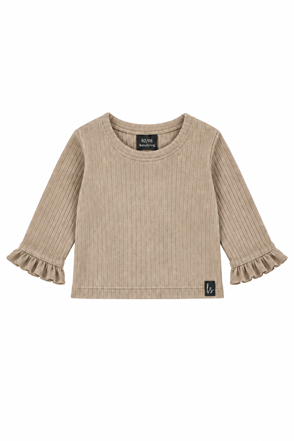 Butterfly top groovy rib beige PRE-ORDER