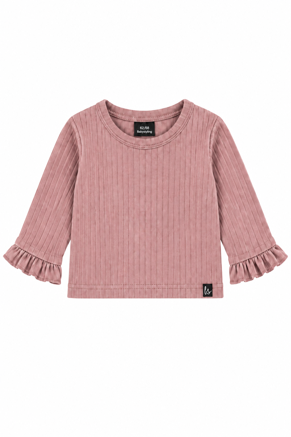Schmetterlings-Top im Groovy-Rippstrick-Look, Mauve, VORBESTELLUNG