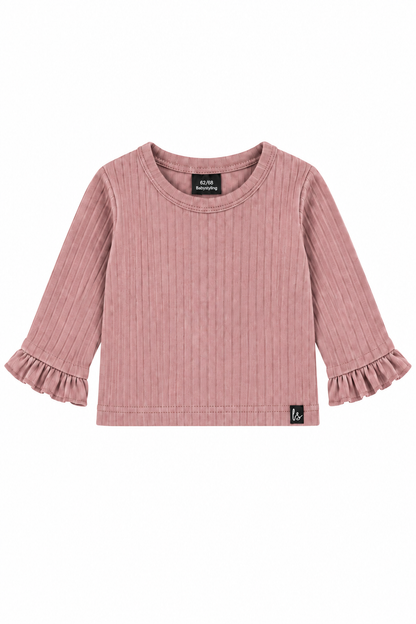 Butterfly top groovy rib mauve PRE-ORDER