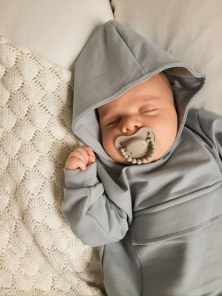 Cargo-Pullover grau-blau – VORBESTELLUNG