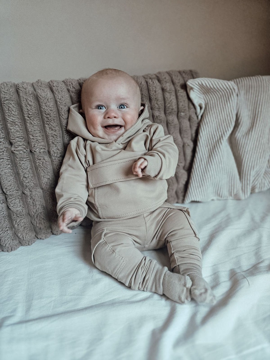 Cargo sweater beige