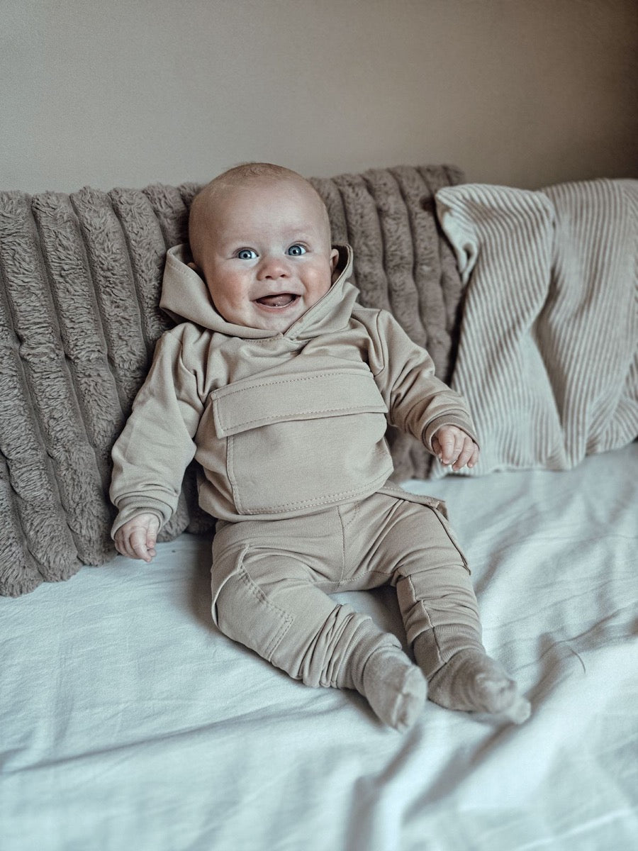 Cargo sweater beige