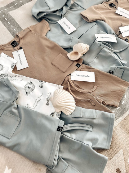 Cargo t-shirt grey blue