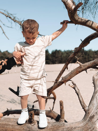 Cargo t-shirt sand