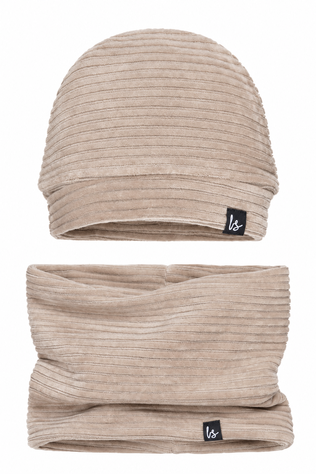 Winterset (muts &amp; sjaal) corduroy light oak - PRE-ORDER