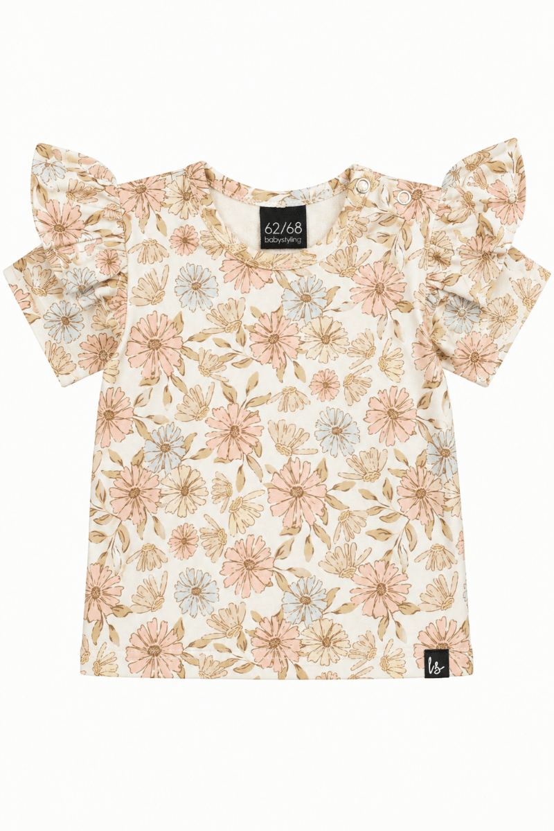 Ruffle t-shirt daisy floral