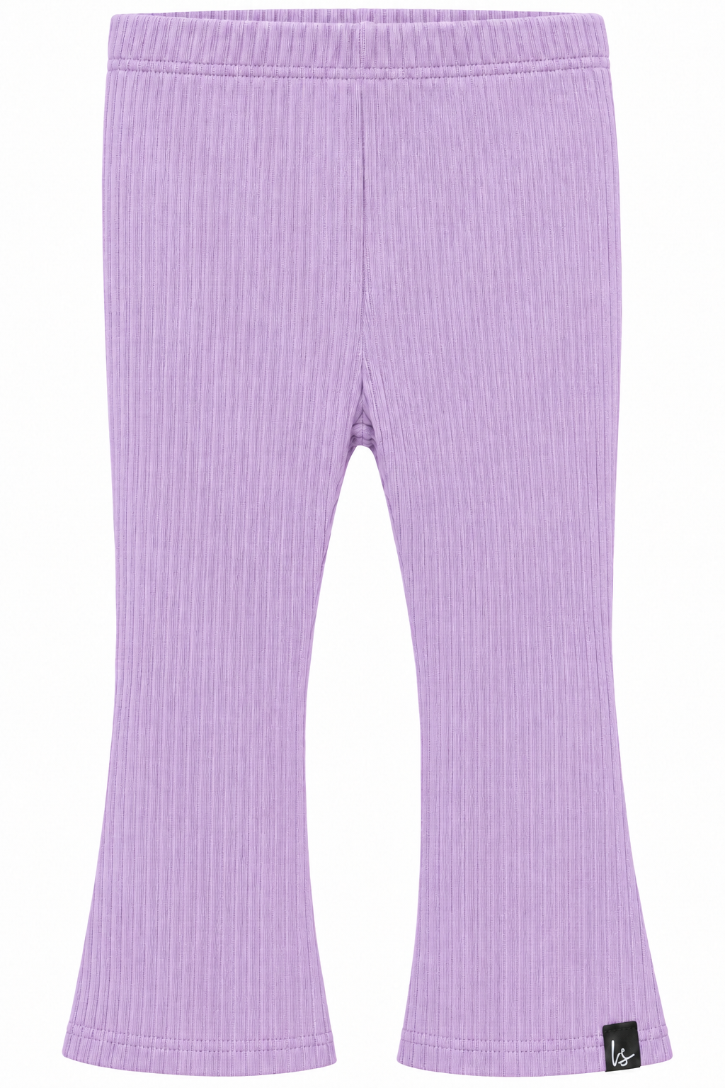 Flared pants rib lila