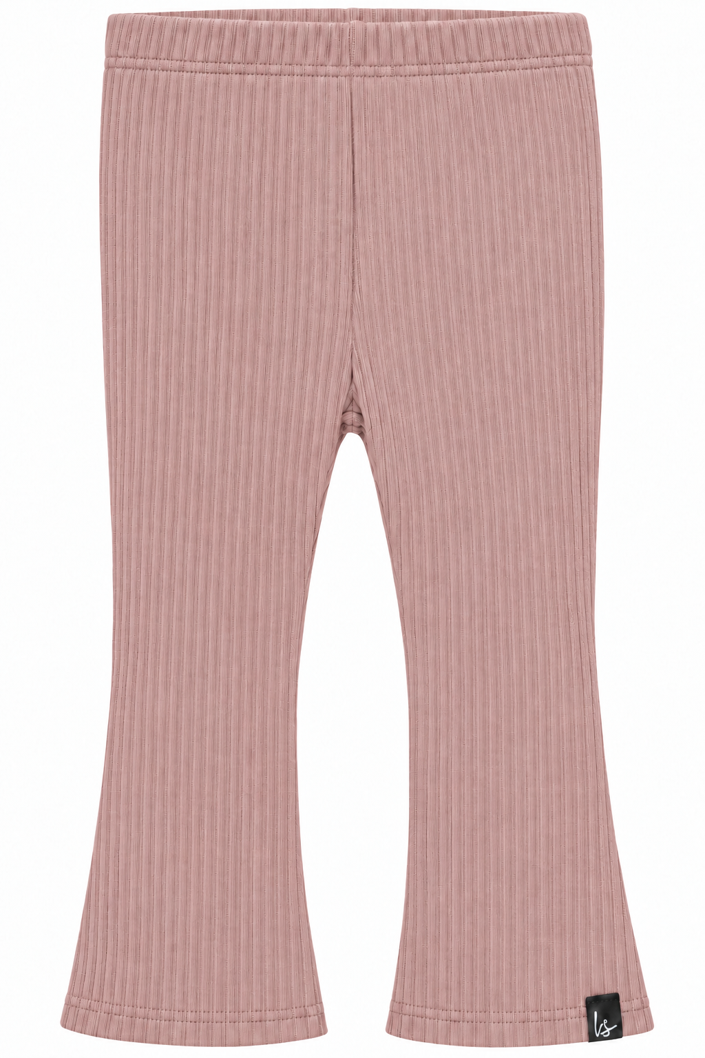Flared pants rib mauve