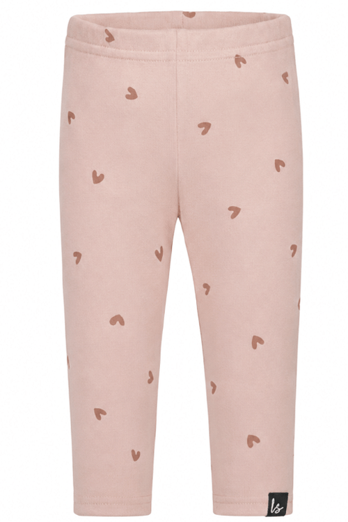 Leggings mit Herzen (hellrosa)