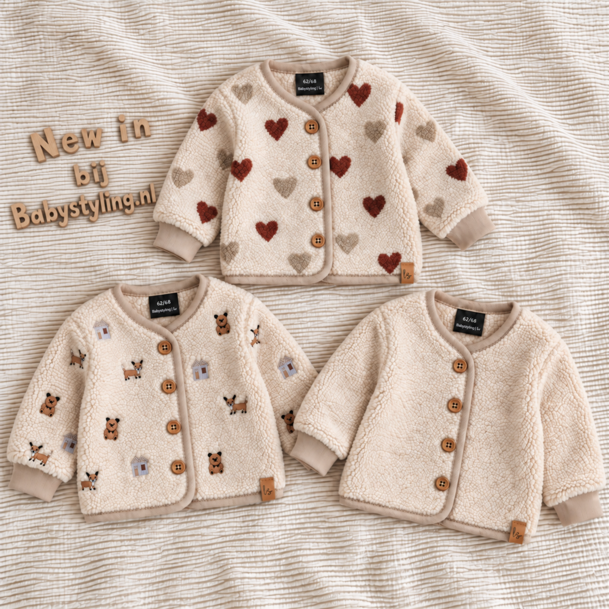 Teddy jasje buttons PRE-ORDER
