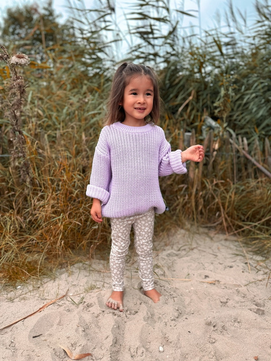 Strickpullover (Lavendel)