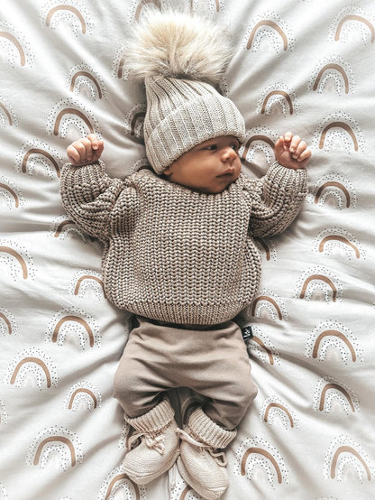 Knitted sweater (light oak)