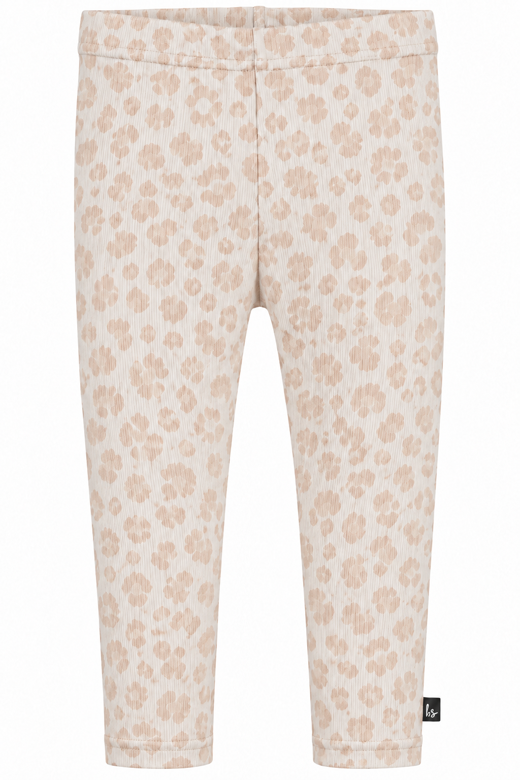 Legging leopard ecru rib PRE-ORDER