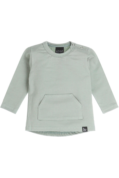 Pocket long-sleeve shirt moss green