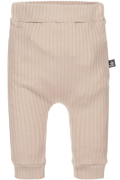 Neugeborenenhose Rippstrick (Mandel)
