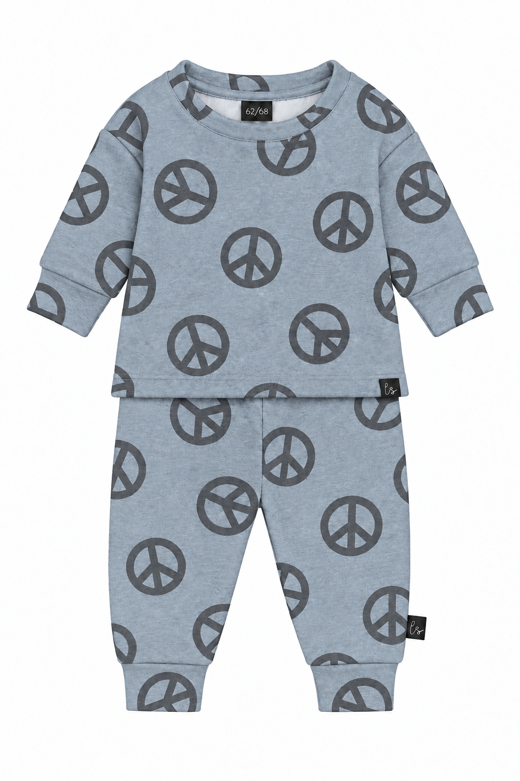 Jogger set peace blauw PRE-ORDER